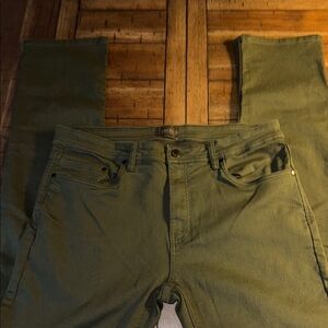 Olive Green skinny jeans Jachs mens 36 X 34